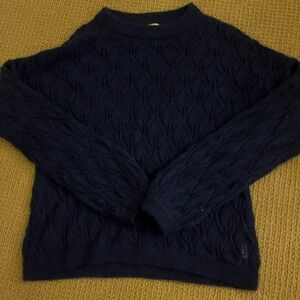 Boden Navy Cable Knit Sweater